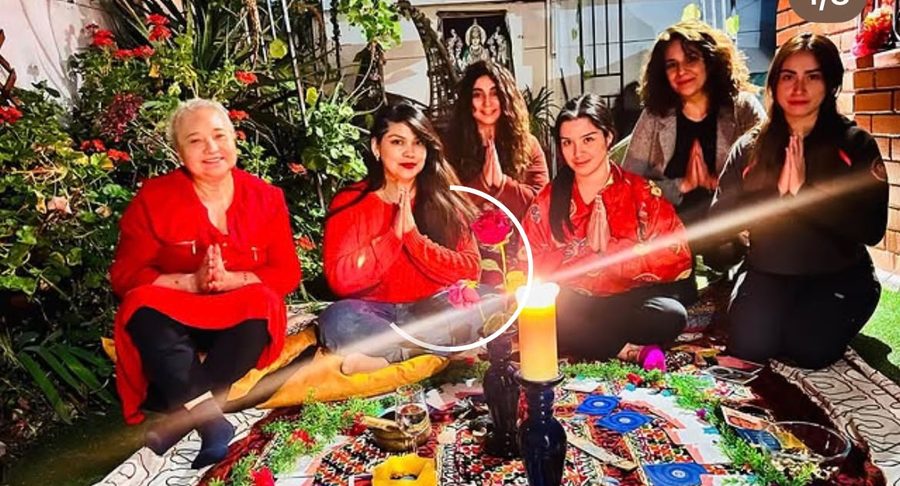 Encuentro alrededor de una mandala con velas encendidas